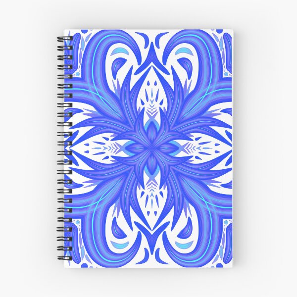 Aperçu de l'œuvre Motif de fleur de lotus bleu violet créée et vendue par strongpurpose.