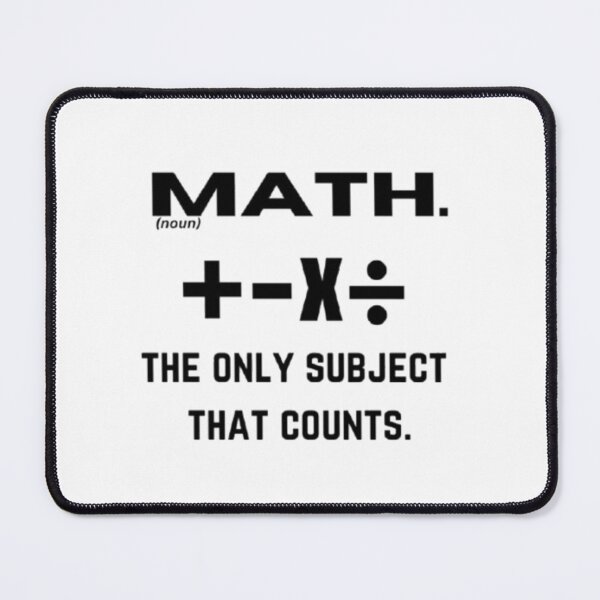 Item preview, Math: The Only Subject That Counts. designed and sold by SpicySweetChili.