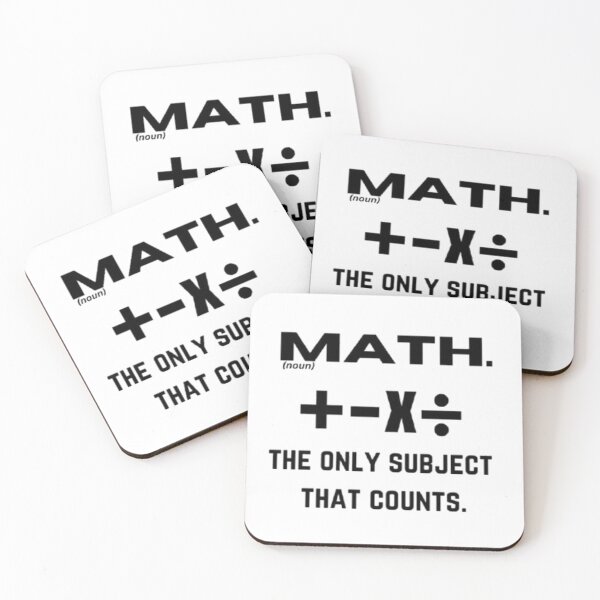Item preview, Math: The Only Subject That Counts. designed and sold by SpicySweetChili.