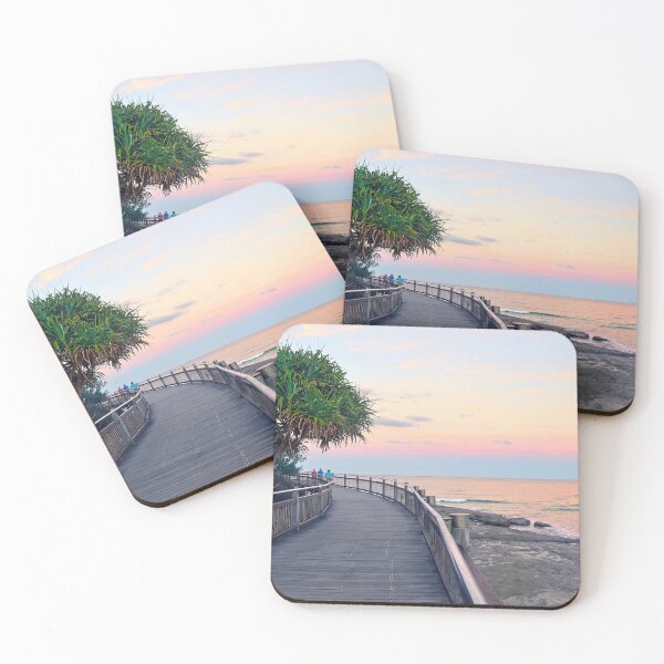 Item preview, Boardwalk Bulcock Beach to Kings Beach Sunset Pastels designed and sold by Adam Gormley.