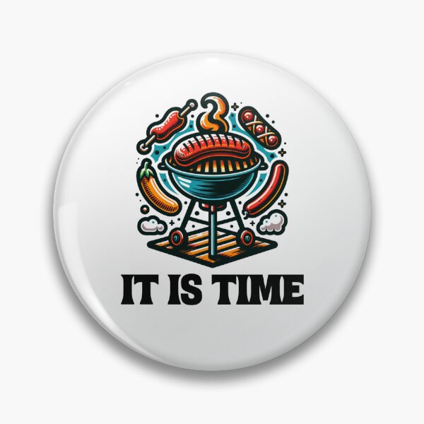 Item preview, It is time bbq  designed and sold by pikeprints.