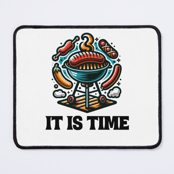 Item preview, It is time bbq  designed and sold by pikeprints.