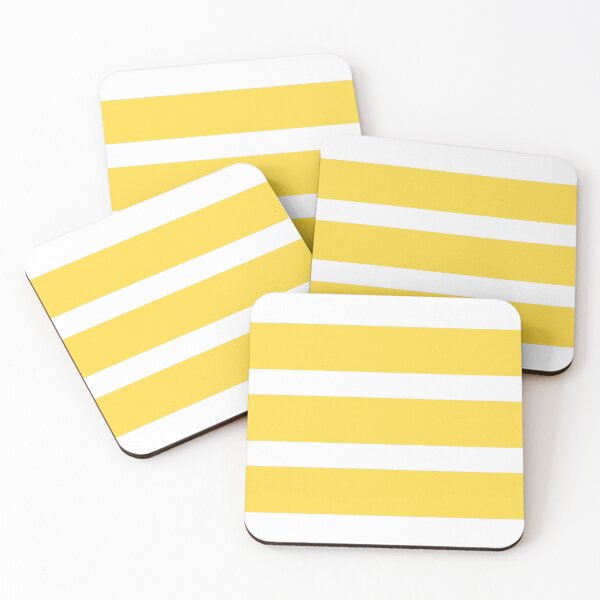 Item preview, Bright Yellow Stripes on White Background designed and sold by Beautiful art store.