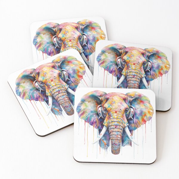 Item preview, Little Elephant wearing Headphones designed and sold by StudioKaufmann.