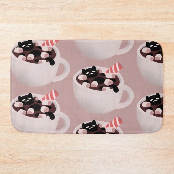 Item preview, Cat in hot chocolate with marshmallows designed and sold by Asutip.