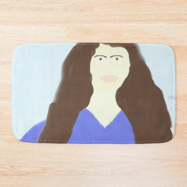 Item preview, Portrait of Woman With Long Hair and Blue Dress designed and sold by Beautiful art store.