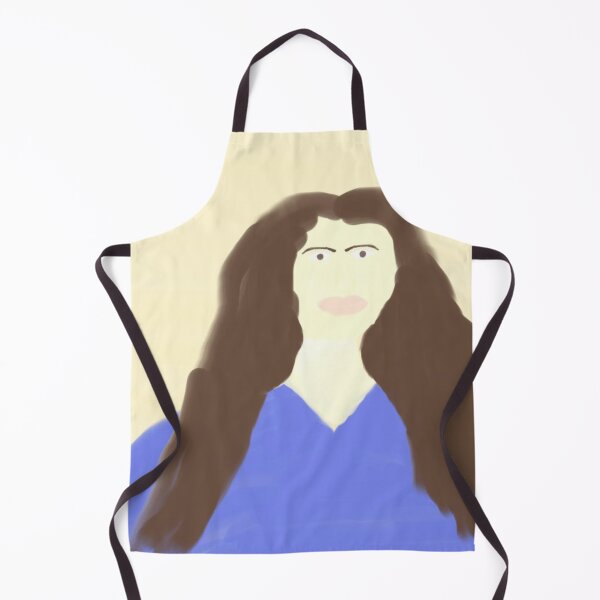 Item preview, Portrait of Woman With Long Hair and Blue Dress designed and sold by Beautiful art store.