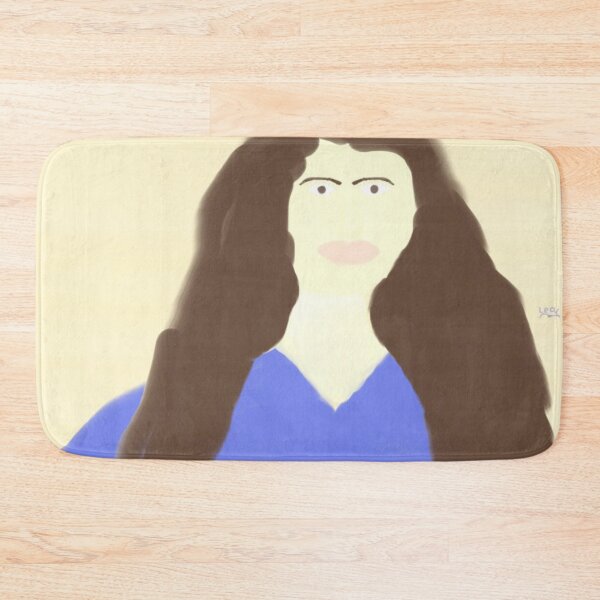 Item preview, Portrait of Woman With Long Hair and Blue Dress designed and sold by Beautiful art store.