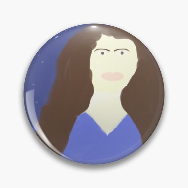 Item preview, Portrait of Woman With Long Hair and Blue Dress designed and sold by Beautiful art store.