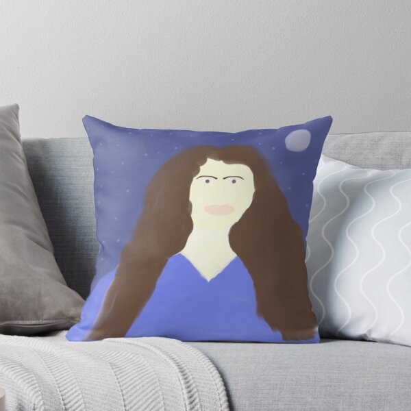 Item preview, Portrait of Woman With Long Hair and Blue Dress designed and sold by Beautiful art store.