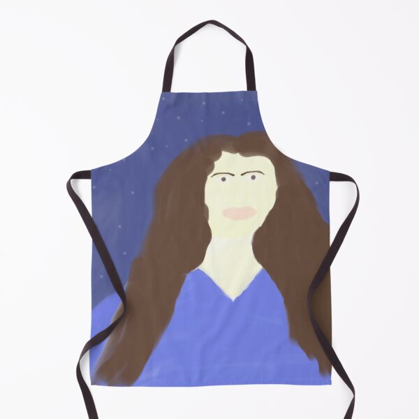 Item preview, Portrait of Woman With Long Hair and Blue Dress designed and sold by Beautiful art store.