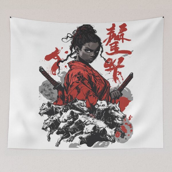Item preview, Spectral Wolves: A Witch's Army 魔法の戦士 designed and sold by PrintsByFrank.