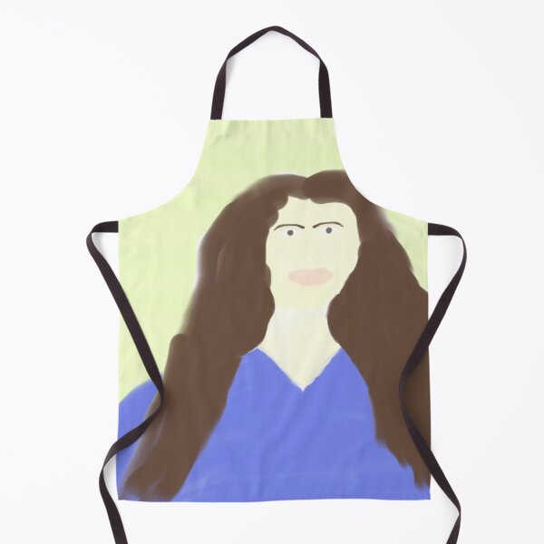 Item preview, Portrait of Woman With Long Hair and Blue Dress designed and sold by Beautiful art store.