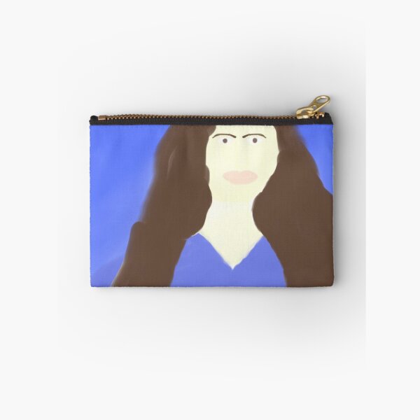 Item preview, Portrait of Woman With Long Hair and Blue Dress designed and sold by Beautiful art store.