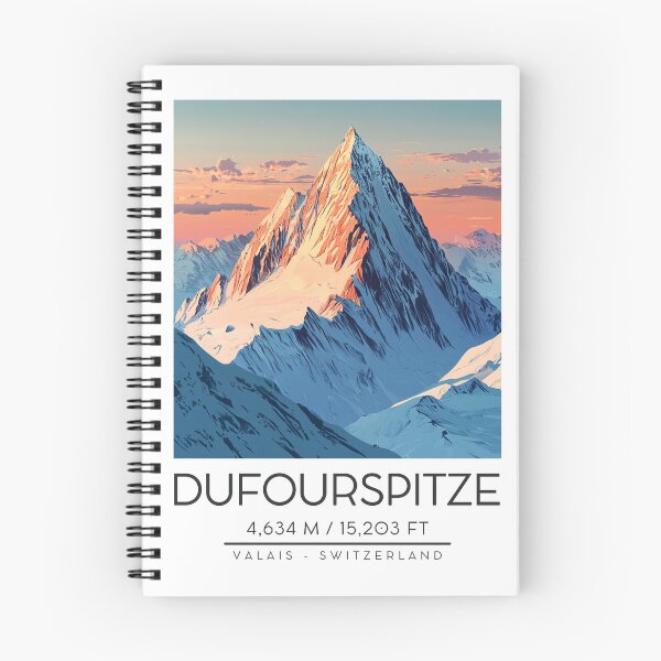 Item preview, A Vintage Illustration of Dufourspitze - Switzerland  designed and sold by GoodOldVintage.
