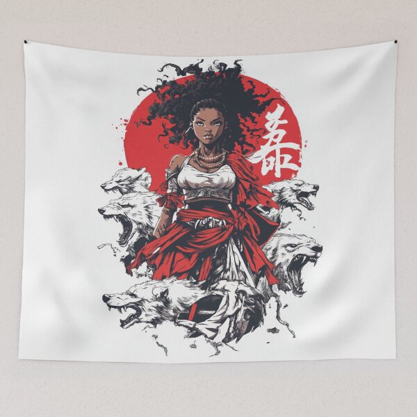 Item preview, Spectral Wolves: A Witch's Army 魔法の戦士 designed and sold by PrintsByFrank.