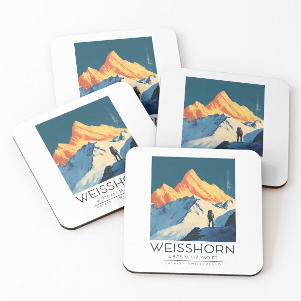 Item preview, A Vintage Illustration of Weisshorn - Switzerland designed and sold by GoodOldVintage.