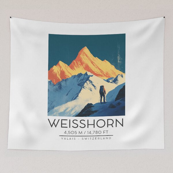 Item preview, A Vintage Illustration of Weisshorn - Switzerland  designed and sold by GoodOldVintage.