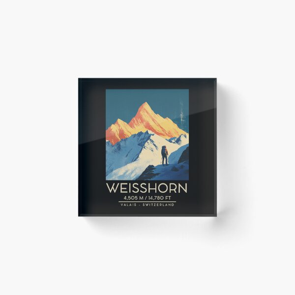 Item preview, A Vintage Illustration of Weisshorn - Switzerland  designed and sold by GoodOldVintage.