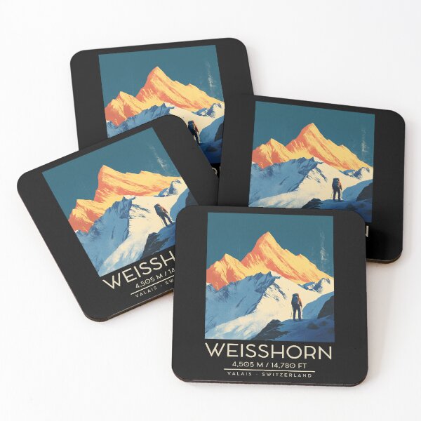 Item preview, A Vintage Illustration of Weisshorn - Switzerland designed and sold by GoodOldVintage.