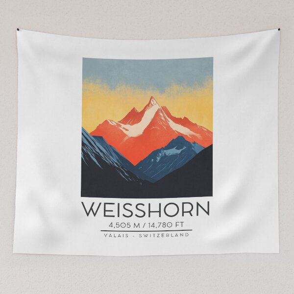 Item preview, A Vintage Illustration of Weisshorn - Switzerland  designed and sold by GoodOldVintage.