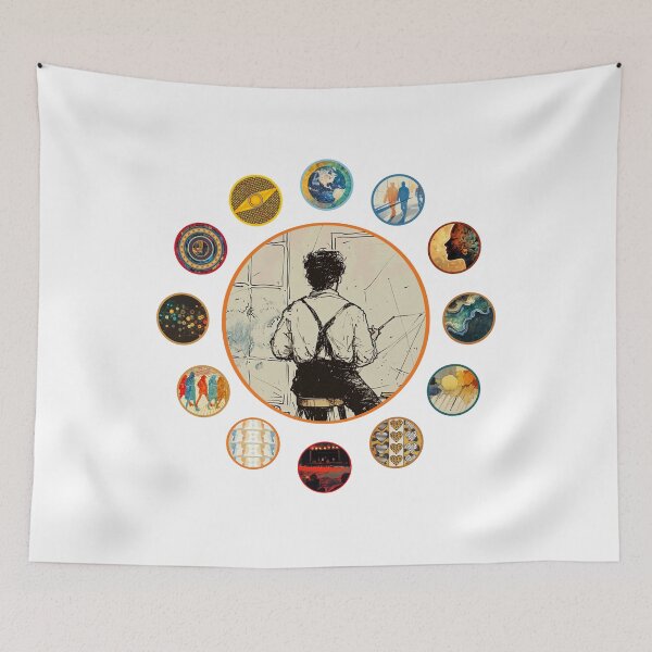 Item preview, Artist with Many Interests A Vibrant World of Creativity designed and sold by artfulnotebook.