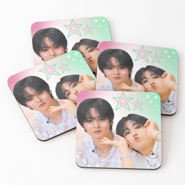 Item preview, Minsung Cute Pastel Pink & Green designed and sold by Hyunnibear.