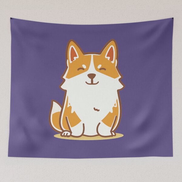 Item preview, Happy Little Corgi designed and sold by mosfunky.