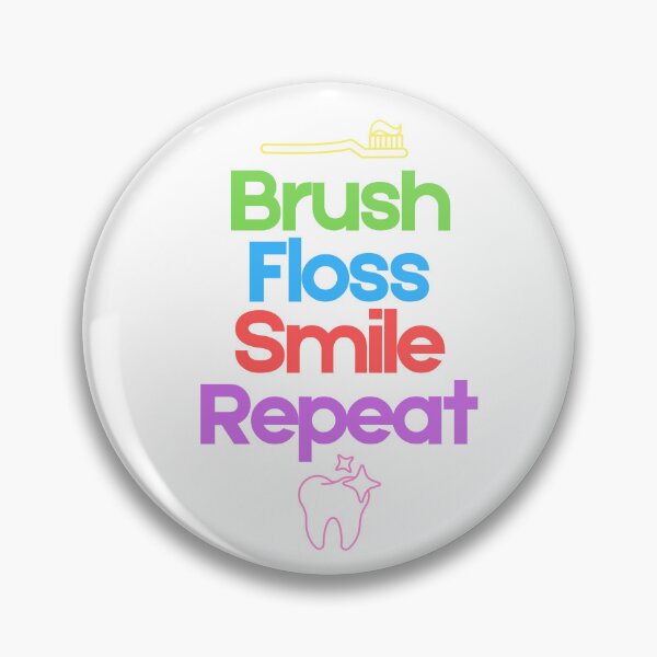 Item preview, Brush Floss Smile Repeat designed and sold by e-kamil-lopez.