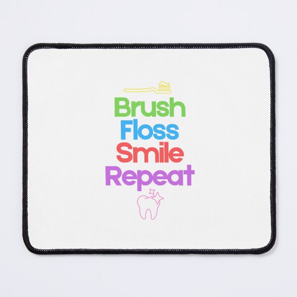 Item preview, Brush Floss Smile Repeat designed and sold by e-kamil-lopez.