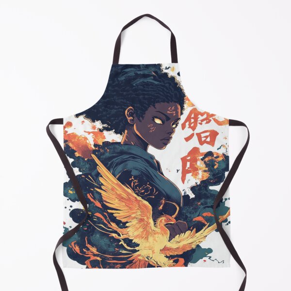 Item preview, Phoenix Flame: A Witch's Fiery Guardian 黒い魔法使い designed and sold by PrintsByFrank.