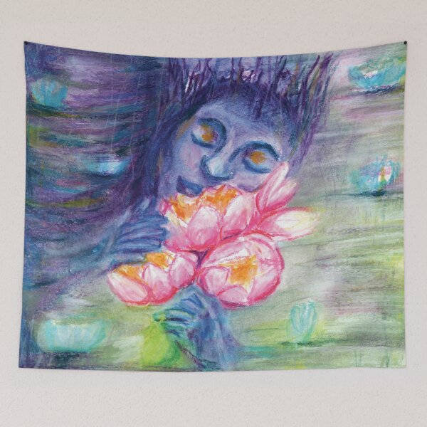 Item preview, Woman of Lotus Lake designed and sold by umasharda.