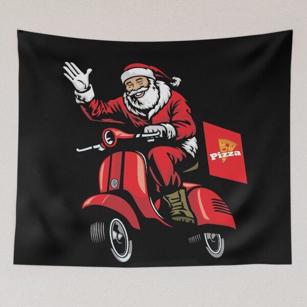 Item preview, I know what you really want for Chritmas - Santa is delivering Pizza! designed and sold by messy-nessie.