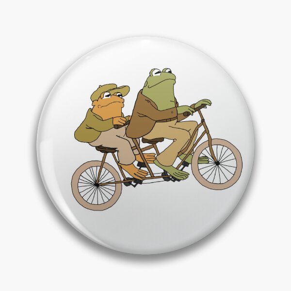 Item preview, Frog and Toad on a bike! designed and sold by caroluvsgators.