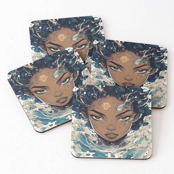 Item preview, Whirlpool of Magic: Sorceress in Battle 黒い魔法使い designed and sold by PrintsByFrank.