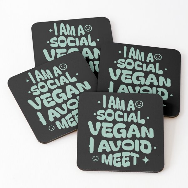 Item preview, I Am a Social Vegan I Avoid Meet designed and sold by dudelinart.