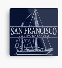 San Francisco Sailing Metal Print