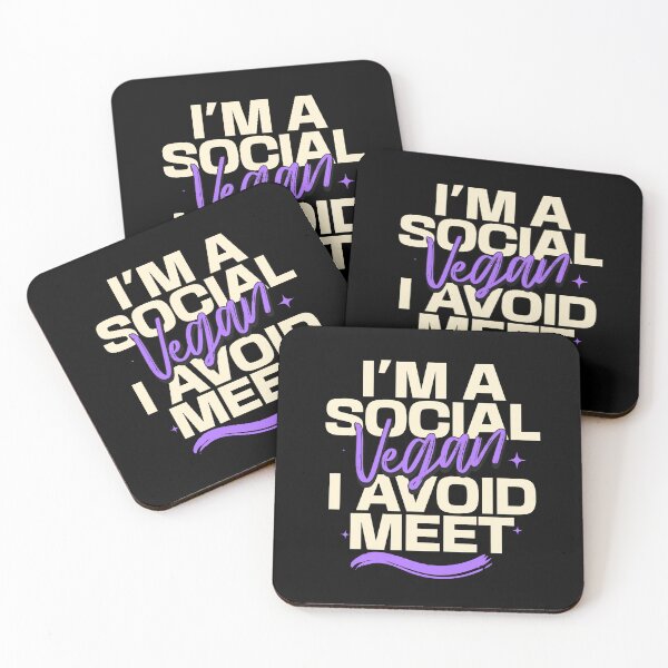 Item preview, I Am a Social Vegan I Avoid Meet designed and sold by dudelinart.