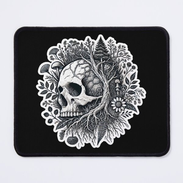Item preview, Skull in Overgrown Field designed and sold by PinUpPizzazz.