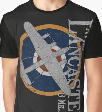Avro Lancaster WWII Bomber RAF Roundel Design Graphic T-Shirt