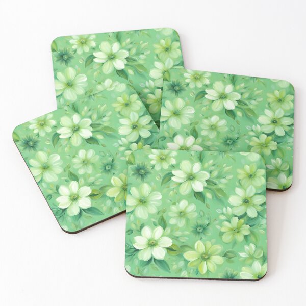 Item preview, Green Floral Peaceful Pattern designed and sold by Ninjakandy.