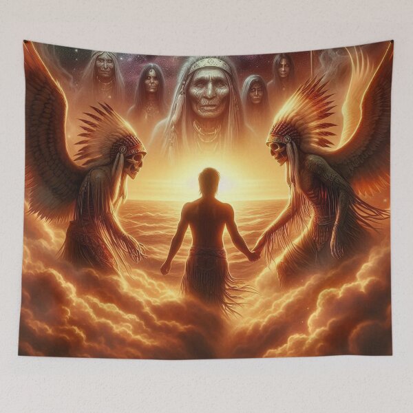 Item preview, The Great Spirits Guide a Young Soul Across designed and sold by nikkolaus.