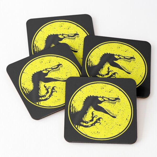 Item preview, spinosaurus logo yellow vintage  designed and sold by Blck-Acid-Devil.