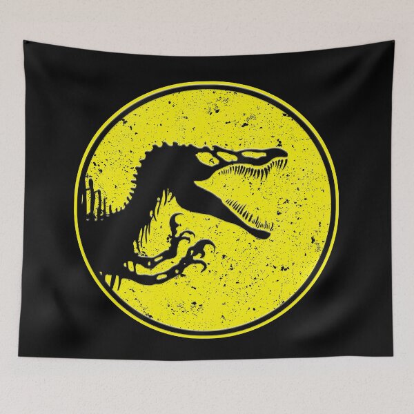 Item preview, spinosaurus logo yellow vintage  designed and sold by Blck-Acid-Devil.