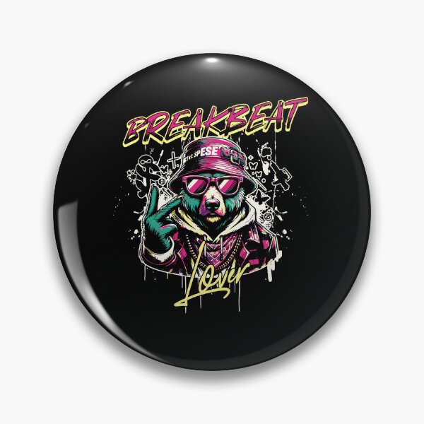 Artikelvorschau, BREAKBEAT - Lover Hip Bear (weiß) entworfen und verkauft von Discothreadz.
