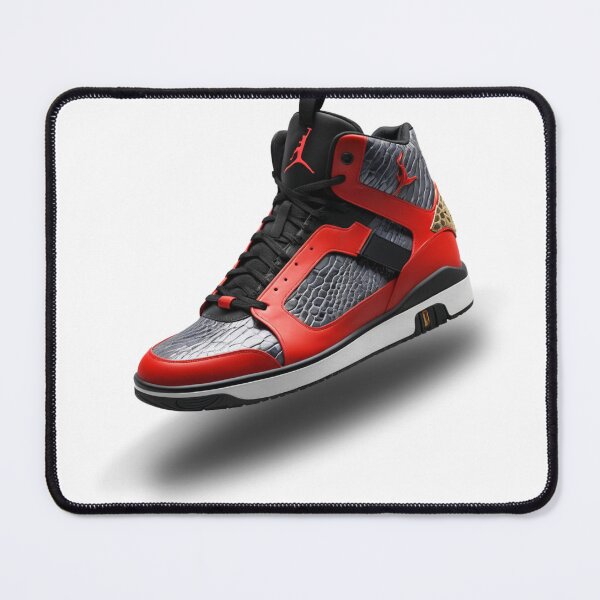 Item preview, Red and Black Textured Sneakers  Bold Modern Sneaker Design designed and sold by PRIME4YOU.