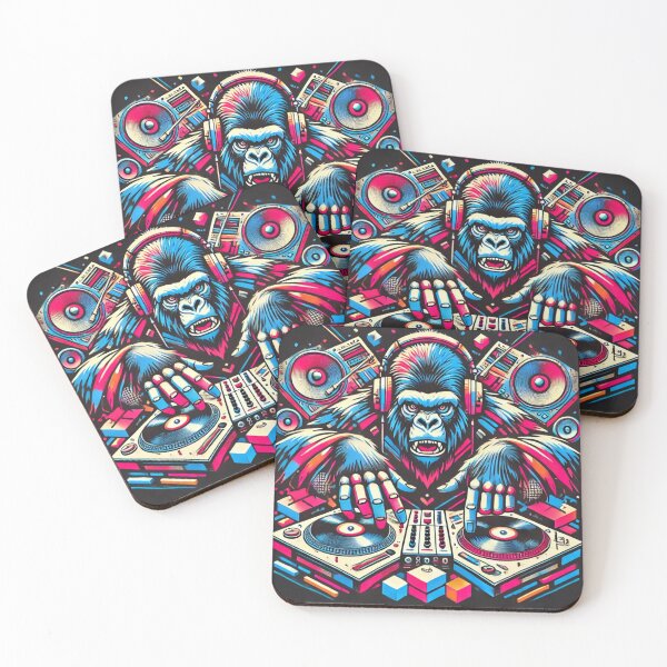 Item preview, Chaotic Beats Gorilla DJ designed and sold by LizzyLooDoo Designs.