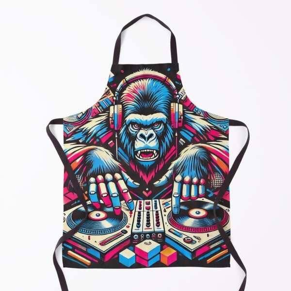Item preview, Chaotic Beats Gorilla DJ designed and sold by LizzyLooDoo Designs.