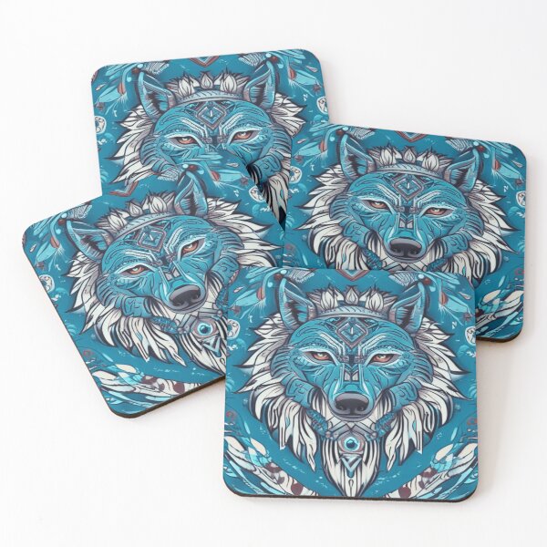 Item preview, TRIBAL SPIRIT WOLF NATIVE AMERICAN designed and sold by The Pink Rebel.