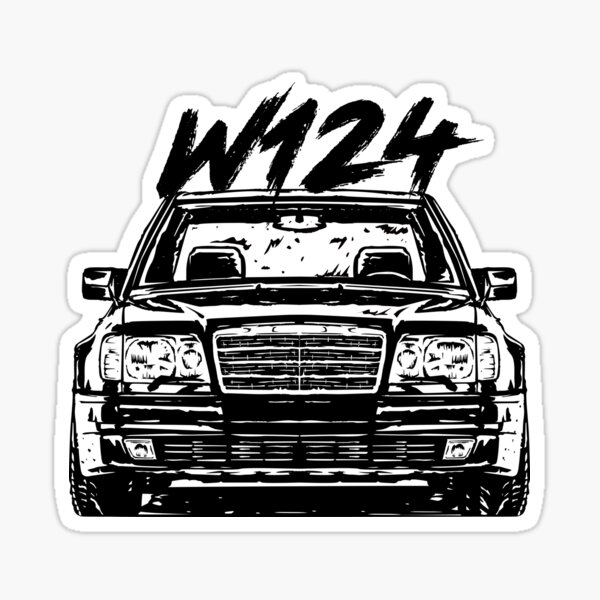 Мерседес w124 рисунок